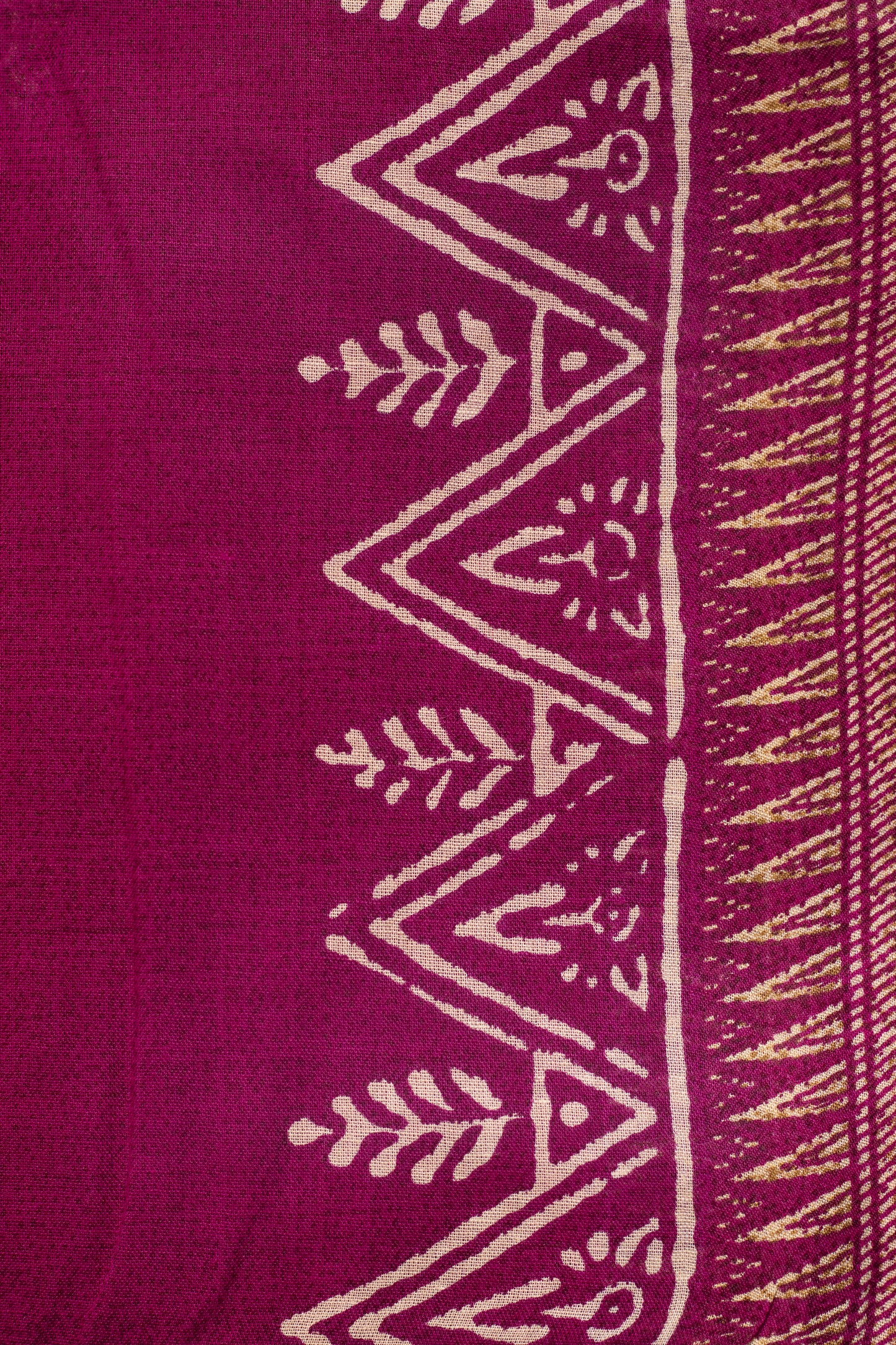 Violet Printed Ultra Light Pure Malai Cotton Saree