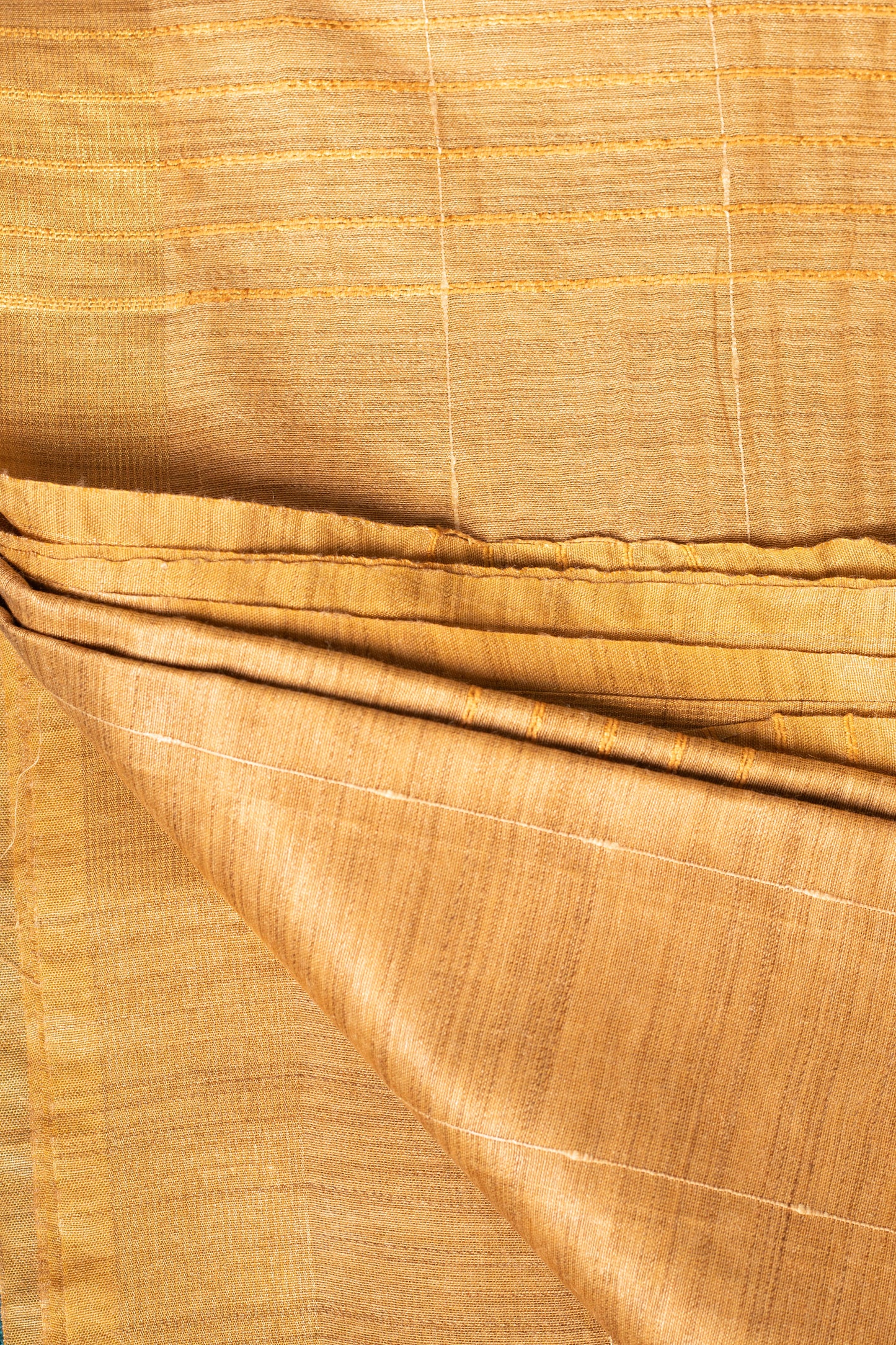 Golden Pure Silk Saree with Blouse Piece